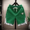 Sommer Laufshorts Männer Casual Jogging Sport Kurze Hosen Welle Muster Einfarbig Kordelzug Lose Trockenen Gym Sport 240319