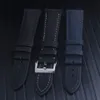 High Quality Men black Blue Waterproof watchband Diving Silicone Rubber Watch Fifty Fathoms Navy Blue Sailcloth Sail Strap Band 23252V