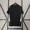 24/25 camisa de futebol uniforme de treinamento camisa preta manga curta camiseta esportiva masculina