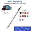 Universal Stylus Pen z cyfrowym wyświetlaczem zasilania Pojemnościowy ołówek dotykowy dla Apple iPhone iPad Google Xiaomi Huawei Tablet Phone