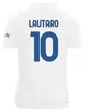 23 24 Lukaku Soccer Jersey Barella Inters Dzeko Milans Lautaro Vidal J. Correa 23 24 Football Shirt Calhanoglu Gagliardini Men Kit Yellow 3rd equipment