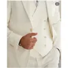 Herenpakken Italiaanse Mannen Slim Fit 3 Stuks Bruiloft Bruidegom Jurken Formele Business Tailored Tuxedos Blazers Jas Broek Vest