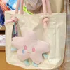 Sacs de soirée Star Doll Sac à bandoulière Mignon Dessin animé Grande capacité Stockage Détachable Sangle réglable Toile Fille