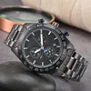 Montre haut de gamme en acier inoxydable pour hommes, montre chronographe à 6 broches, une montre d'affaires décontractée conçue avec un grand cadran de 41 mm