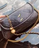 High-end Women's New Diamond Plaid Small Golden Balls Chain Bag All-Matching Western Style Crossbody Square Bags