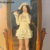 스커트 여성용 소프트 미니 2024 Faldas Mujer de Moda Japanese Sweet Jupe High Waist Tunic Saia 두꺼운 모피 귀여운 Y2K 스커트