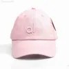 Designer Al Yoga Ball Cap Baseball Hat Fashion Summer Women Versatile Big Head Surround Show Face Small Sunvisor Wear Duck Tongue Pink33CYUY523F523F