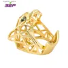 Bagues de cluster Yeux verts Léopard Panthère Bague de cocktail pour hommes / femmes Cristaux Bijoux Accessoires RIA003 L240315