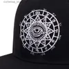 Casquettes de baseball Harajuku Hommes Femmes Casual Snapbacks Noir gris oeil broderie Cap Hip Hop Chapeaux Baseball CapsY240315