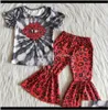 Set Baby Maternity Drop Delivery 2021 Abiti firmati per bambini Baby Silk Boutique Kids Girls Bell Bottom Outfits Whole Chi2079499