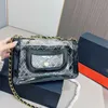 Designer Bag axelhandväska crossbody Womens Purse Classic Flap Luxurys Chain Clutch for Messenger Makeup Cosmetic27*17cm