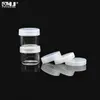 Sale Price 6ml Round Neckless Clear Glass Jar Containers with Lids Concentrate Jars for Wax Cosmetics