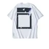 Męskie T-shirty moda luksurys Offes odzież koszule męskie koszulki kobiety luźne tee tee wierzchołki man zwykłego ulicznego graffiti koszulka Bluza T-shirty białe biało-białe listy