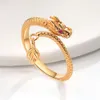 Ny gudomlig svängande svans förvandlas till Qiankun Female Minority High End Luxury Opening Dragon Year Zodiac Ring Male