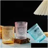 Wine Glasses Vintage Drinking Romantic Water Embossed Glass Tumbler For Juice Beverages Beer Cocktail Wholesale Drop Delivery Home G Dhtmc
