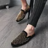 Casual Shoes Summer Men Half Slippers Rivet Decoration Fashion Trend Nightclub Hairdresser Versatile Large Size 38-47 Comfortable