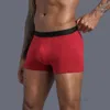 Unterhosen Lange elastische Boxer für Mann Baumwolle Herren Höschen Familiendruck Boxershorts Herren vorne offen Unterwäsche Sexy männliche Shorts