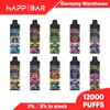 Happ Vape Puff 12000 vaper 12K Puff Sigarette elettroniche Bobina a rete ricaricabile con display Eliquid 10 sapori Spedizione in Germania