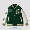 Uomo Varsity Fashion Street Slogan personalizzato Baseball Due colori a contrasto Casual Instagram Giacche uniformi popolari 33