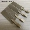 TIBROMTACK Malha de ferramenta de revestimento de joias com alça Malha de ânodo de titânio com revestimento de platina para água rica em hidrogênio e gerador de água ionizada (100 mm X 30 mm)