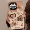 3d Cookie Bear 15 Case Telefon Case 14 Promax Leather 13 Odpowiedni 11 uroczy pasek wiszący 12 twardy