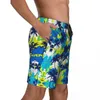 Shorts pour hommes Navy Lime Palm Tree Board Summer Cool Y2K Funny Beach Males Sports Respirant Design Maillot de bain