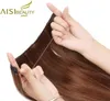 Synthetic Wigs AISI BEAUTY Invisible Wire No Clips In Hair Secret Fish Line Hairpieces Silky Straight Real Natural5622943