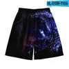 Men's Shorts Flame Beach And Women's Clothing 3D Digital Printing Casual Fashion Trend Couple Pants