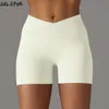 Lu Align Lemon Ciclismo Shorts V-wasit Yoga Sem Costura Apertado Sexy Butt Lift Fiess Leggings Elástico Slim Push Up Sweatpants Activewear Jogger