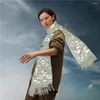 Шарфы Длинный кашемировый шарф для волос, шапка, пояс, аксессуары, платки, винтажные большие шали с кисточками, 180-70 см