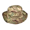 Baretten Zomer Outdoor Vissershoed Voor Mannen Zonbescherming Emmer Hoeden Golfpet Camo Visser Ademende Caps Camping Wandelen