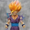 Figuras de brinquedo de ação 25cm z anime figura son gohan estatueta de ação super saiyan 2 celular jogo crianças brinquedos decoartion son goku presente gratuito