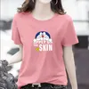 Pure cotton short sleeved t-shirt for womens summer Instagram trend 2023 new womens oversized loose and versatile bottom shirt top t-shirt