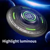 DOMUDIKATION FIDGET SPINNER METAL ELLOY LUMINOUS Långvarig fingertopp Gyro EDC Spinning Top Stress Relief Toys For Adults Kids 240301