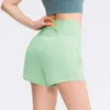 Ausrichten Zitronen 2 gefälschte lose Frauen Stücke Design Tennis Stretch Nylon hohe Taille Fiess Taschenläufshorts Jogger Fitnesssport 2024