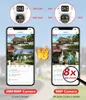 8MP Dual-Screen Und Dual Objektiv Wifi Überwachung Kamera Ai Auto Tracking Farbe Nachtsicht Bluetooth Outdoor PTZ Sicherheit Kamera