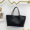 High Quality Original Bottgss Ventss Cabat tote bags online store 2023 Autumn New Double Woven Large Vegetable Basket with Capacity One With Real Logo