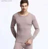 Mäns termiska underkläder 2022 Mens 100% Merino Wool Winter Thermal Warm Underwear Set Breattable 200gsm vikt toppar byxor setc24315