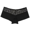 Kvinnors trosor 4st/set Sexig spetsboxare Kvinnliga underkläder Elasticitet Handringshorts för damer solida boxare mjuka underkläder