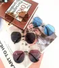 Kids sunglasses girls multilateral metal frame sun eyeglasses boys polarized light Uv 400 sun glasses summer children beach shade 3114911