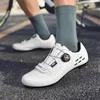 Chaussures de cyclisme pour hommes, baskets tout-terrain autobloquantes, pour vélo de montagne, blanches, pour course hors route, taille 48