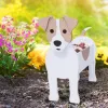 プランターかわいい犬の庭の植木鉢Samoyed Schnauzer Bulldog Corgi DIY PVCフラワープランター屋内屋外庭の装飾