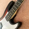 Baixo elétrico de 4 cordas personalizado de fábrica, cor pôr do sol, guitarra elétrica baixo P