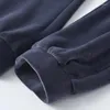 Survêtements pour hommes Mens Set Soild Couleur Veste Pantalon 2024 Épais Polaire Hiver Deux Pièces Chaud Cachemire Survêtement Hommes Vêtements D'extérieur Casual