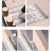 High-Precision Scale Ruler T-Type Hole Ruler Stainless Woodworking Scribing Mark Line Gauge Carpenter Measuring Tool 240307
