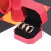 Classics Love Ring Designer Ring for Women 4mm 5mm 6mm 18k Gold Plated with Diamonds Designer Jewelry Lovers Wedding Rings Anniversary Gift with Box