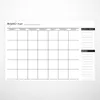 Pcs List Pad Notepads Trabalho Mensal Planejador Calendário de escritório Do Memo Schedules