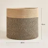 Baskets Handwoven Household Baskets Home Storage Laundry Container Storages Basket Cotton Rope Storage Bucket Dirty Clothing