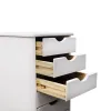 Schubladen Weiß Aufbewahrung und Organisation Massivholz 6 Schubladen Rollwagen Schlafzimmer Schubladen Organizer für Unterwäscheboxen Kommode Box