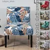 Stoelhoezen Stretch Bloemenprint Armloze stoelhoes Effen enkele bank hoes Stoelhoezen met Scandinavisch accent Elastische bankbeschermerhoes L240315